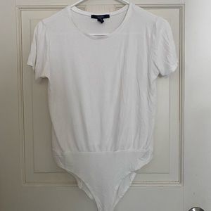 White short sleeve bodysuit